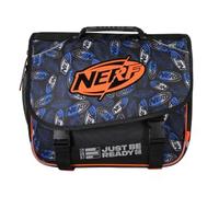 NERF - Cartable scolaire 38 cm OFF SCREEN - Noir & Orange - 2 compartiments