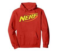 Nerf Classic Logo Sweat à Capuche, Unisexe pour Adultes, Rouge, L