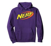 Nerf Classic Logo Sweat à Capuche, Unisexe pour Adultes, Violet, L