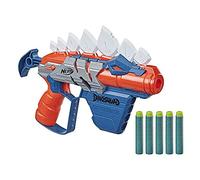 Nerf DinoSquad, Blaster Stego-Smash, 5 fléchettes Nerf Elite, Design de stégosaure, Jouet de Dinosaure à partir de 8 Ans