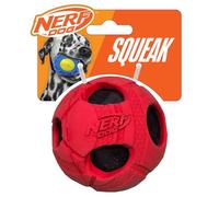 Nerf Dog 1484 Balle de tennis enroulée en caoutchouc Rouge Taille M