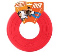 Nerf Dog Atomic Flyer Jouet pour Chien, Disque Volant, léger, Durable et résistant à l'eau, idéal pour la Plage et la Piscine, 25,4 cm de diamètre, pour Les Races Moyennes et Grandes, unité Unique,