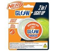 Nerf Dog Balle lumineuse pour chien avec LED interactive, légère, durable et résistante à l'eau, 6,3 cm, pour les races de petite, moyenne et grande taille, unité unique, sans couleur