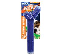 Nerf Dog Bâton de beurre d'arachide parfumé TPR/PP de 25,4 cm avec noyau solide - Transparent/bleu (NF-7133)