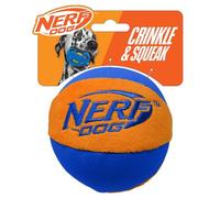 Nerf Dog Grande Ultraplush Trackshot Boule Jouet pour Chien, Orange/Bleu