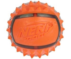 Nerf Dog VP6680E TPR Spike Ball Ballon de Football Bleu/Orange 6,3 cm