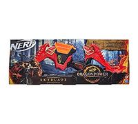 Nerf DragonPower Skyblaze F0809EU4 Arc de fléchettes inspiré par Donjons et Dragons, Dragon Bow Action, 10 fléchettes Officielles Nerf Elite, Rangement de 5 fléchettes, Multicolore