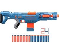 Nerf Elite 2.0, blaster Echo CS-10, 24 fléchettes Nerf, chargeur 10 fléchettes, crosse amovible et rallonge de canon, 4 rails tactiques