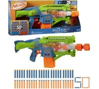 Nerf Elite 2.0, Blaster motorisé Double Punch, canons alternatifs Rapides, 50 fléchettes Nerf Elite, 2 chargeurs 10 fléchettes, dès 8 Ans