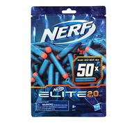 NERF Elite 2.0 Lot de 50 fléchettes en Mousse Official Elite 2.0 Compatible avec Tous Les Blasters Qui utilisent des fléchettes Elite