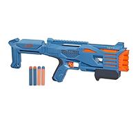 Nerf Elite 2.0 Tetrad QS-4 Blaster, Includes 4 Nerf Elite Darts, 4-Barrel Blasting, Tactical Rail for Customizing Capability, Pump Action