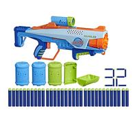 Nerf Elite Junior, Pack de débutant, Blaster Facile à Utiliser, 32 fléchettes Ne