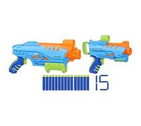 Nerf Jeu de tir Elite Jr Ultimate Starter Set - 2 blasters 15 fléchettes - Mixte Multicolore 6 ans