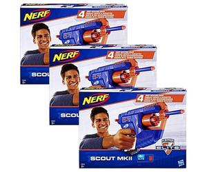 Nerf - Elite Scout MKII ET FLECHETTES Elite Officielles (Lot de 3)