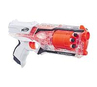 Nerf Elite Strongarm Blanc et Orange et Flechettes Nerf Elite Officielles - Exclusivité Amazon