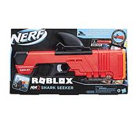 Nerf F2489EU4 Roblox MM2 Seeker Blaster, Shark Fin Action, 3 Mega Darts, Code to Unlock a Virtual in-Game Item