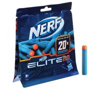 Nerf Fléchettes Elite 2.0 en mousse – Lot de 20