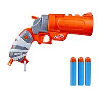 Nerf Fortnite Flare Dart Blaster, Chargement Rapide, 3 Fléchettes Mégas Incluses, Poignée d'Amorçage à Tirer Vers le Bas