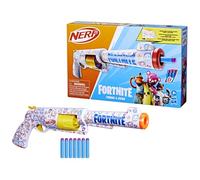 Nerf Fortnite Frenz 4 Ever, Blaster à fléchettes, Jouet pour Enfants, Jouet Blanc et Bleu, Dès 8 Ans