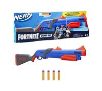 NERF Fortnite Pump SG Blaster -- Pump Action Mega Dart Blasting -- Breech Load -- 4 Official Mega Darts -- for Youth, Teens, Adults