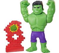 Nerf Hasbro Marvel F5067, Spidey et Ses Amis fantastiques, Power Smash Hulk, Jouet d'âge préscolaire, Figurine Hulk de 25cm Qui Change l'expression du Visage, à partir de 3 Ans et Plus, Multicolore