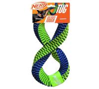 Nerf Jouet à Tirer Infinity en Nylon tressé pour Chien, 30,5 cm, Jouet interactif Durable pour Chiens, Bleu/Vert