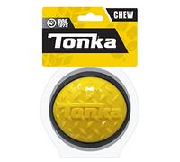 Nerf Jouet pour chien en forme de balle avec diamant - Léger, durable et résistant à l'eau - 10,2 cm - Pour les races moyennes/grandes - Single Unit - Jaune/noir