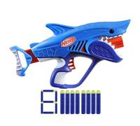 Nerf Junior Wild blaster Sharkfire, facile à utiliser, 8 fléchettes Nerf Elite, à partir de 6 ans
