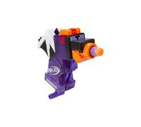 Nerf MicroShots Minecraft Ender Dragon Mini Blaster, Minecraft Dragon Mob, Comprend 2 fléchettes Officielles Nerf Elite, poignée d'amorçage, Multicolore