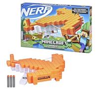 Nerf Minecraft arbalète à fléchettes Pillager's Crossbow, inclut 3 fléchettes Nerf Elite, Tire comme Une Vraie arbalète