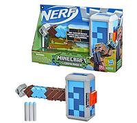 Nerf Minecraft, Marteau Lance-fléchettes Stormlander, Tire 3 fléchettes, inclut 3 fléchettes Elite Officielles