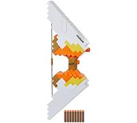 Nerf Minecraft Sabrewing - Arc motorisé, Tire des fléchettes Nerf en Mousse, Chargeur 8 fléchettes Elite, inspiré de l'arc de Minecraft, pour 8 Ans et Plus