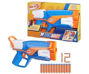 Nerf N Series Agility Blaster, Lanceur Compact avec Barillet Rotatif et 12 Fléchettes Nerf N1, Ados et Familles, Jouet pour Garçons et Filles Dès 8 Ans