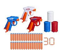 Nerf N Series Backyard Triple Pack,3 Blasters, 30 fléchettes Nerf N1, 3 cibles