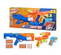 Nerf N Series Gear Up Pack, 3 Blasters, 18 fléchettes Nerf N1 compatibles Unique