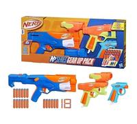 Nerf Pack de 3 blasters N Series Gear Up Pack – 18 fléchettes N1 – Compatible N Series