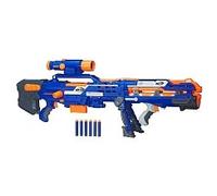 Nerf N-Strike Elite Longshot CS-6 Bleu - Blaster de 2-en-1 jusqu'à 35 pieds, pour enfants à partir de 8 ans, unisex, militaire, moderne