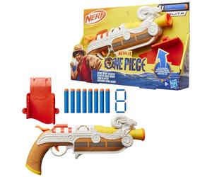 Nerf Netflix One Piece Blaster Vogue Merry, étui de Ceinture, 8 fléchettes Nerf