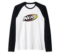 Nerf Orange and Red Big Chest Logo Manche Raglan