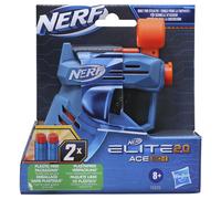 Nerf Lanceur Ace SD-1 – 2 fléchettes Nerf Elite, rangement 1 fléchette, poignée d'amorçage
