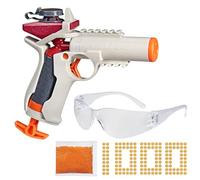 Nerf Pro Gelfire Ignitor Blaster avec 1 000 cartouches Gelfire, capacité de 60 billes, amorce T-Pull, jusqu'à 45 m/s, avec lunettes, pour adolescents à partir de 14 ans