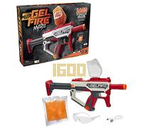 Nerf Pro Gelfire Mythic Blaster, 1600 Gelfire Rondes, trémie, batterie rechargeable, lunettes