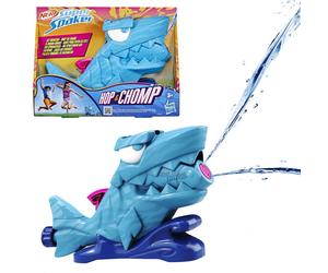 Nerf SOA Hop & Chomp, Jets d'eau, mâchoire articulée, se raccorde au Tuyau d'arrosage, Nerf Super Soaker, dès 3 ans