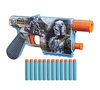 NERF Star Wars The Mandalorian Dart Blaster, 12 Elite Darts, Internal Clip, Toy Foam Blasters for 8 Year Old Boys & Girls & Up