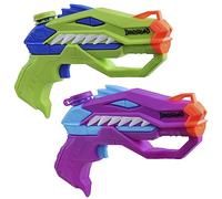 Nerf Super Soaker DinoSquad Raptor-Surge Dual Pack, 2 Blasters à Eau avec Design de Dinosaure