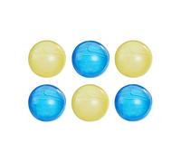 Nerf Super Soaker Hydro Balls F63935L0, Pack de 6 Ballons d'Eau en Plastique Bleu/Jaune, Âge Recommandé 6-99 ans, Poids 216g, Avertissement Sécurité IP Security Lock