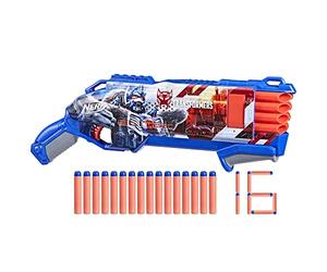 Nerf Transformers Optimus Primal Dart Blaster, 16 fléchettes Nerf Elite, Pompe, Jouet en Mousse pour garçons et Filles de 8 Ans et Plus