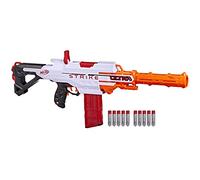 Nerf Ultra, Blaster motorisé Strike, Chargeur, 10 fléchettes AccuStrike, Compatible Uniquement avec fléchettes Nerf Ultra