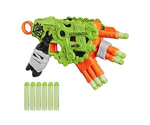 NERF Zombie Strike Alternator Blaster -- Fires 3 Ways -- Includes 12 Official Zombie Strike Elite Darts - for Kids, Teens, Adults