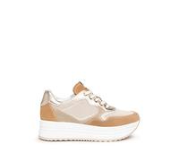 Nero Giardini E306375D Baskets pour femme en daim et cuir, Ambre., 39 EU